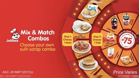mix and match jollibee delivery|You can now ‘Mix and Match’ Jollibee combos .